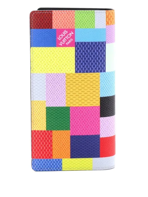 Louis Vuitton Pre-Owned Brazza Wallet Limited Edition Multicolor Damier Graphite 3D small wallets