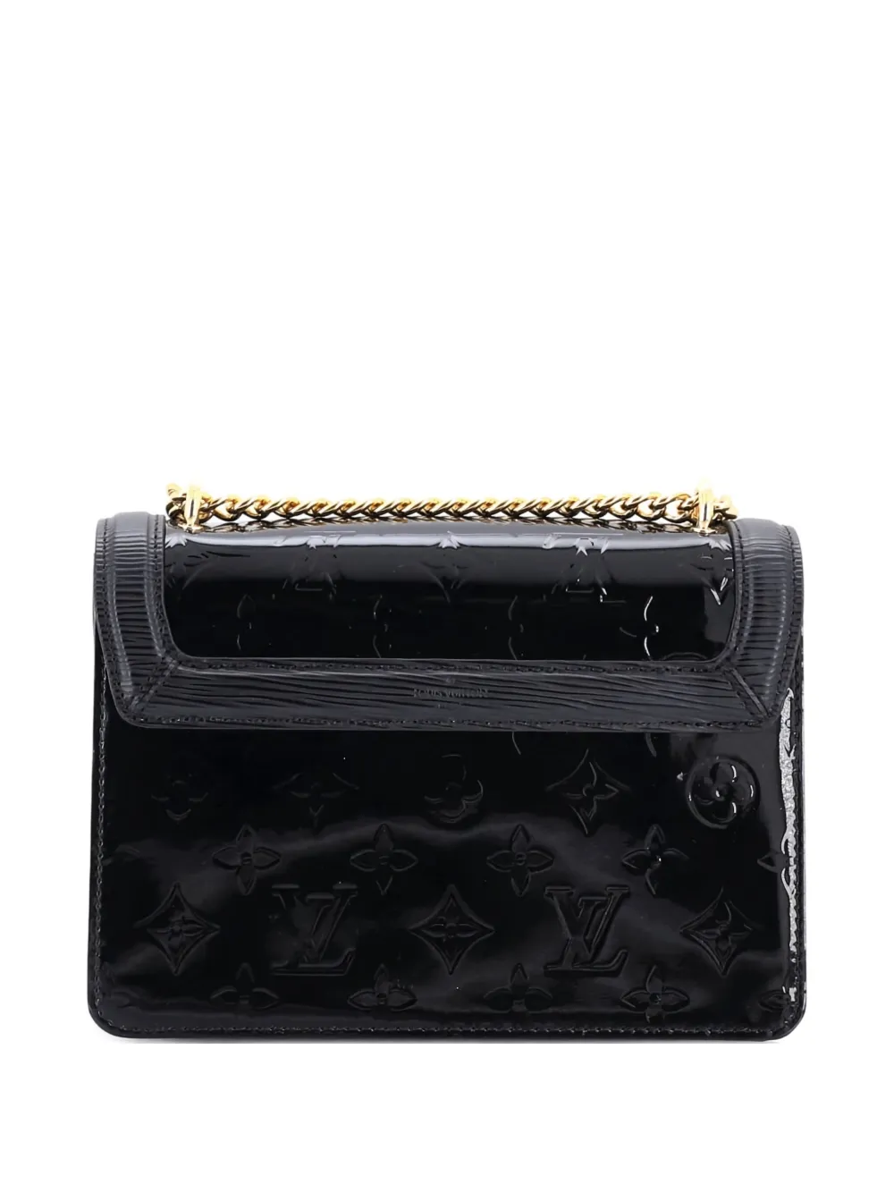 LOUIS VUITTON Pre-owned Wynwood Handbag Monogram Vernis With Monogram Canvas And Epi Leather Crossbody Bag In Black