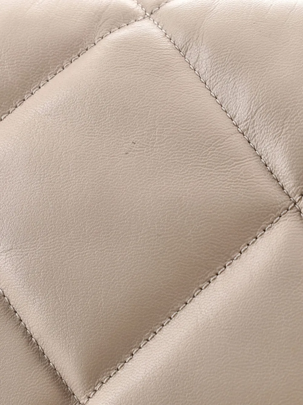 CHANEL Pre-owned 19 Flap Bag Quilted Leather Maxi Crossbody Bag In Neutral