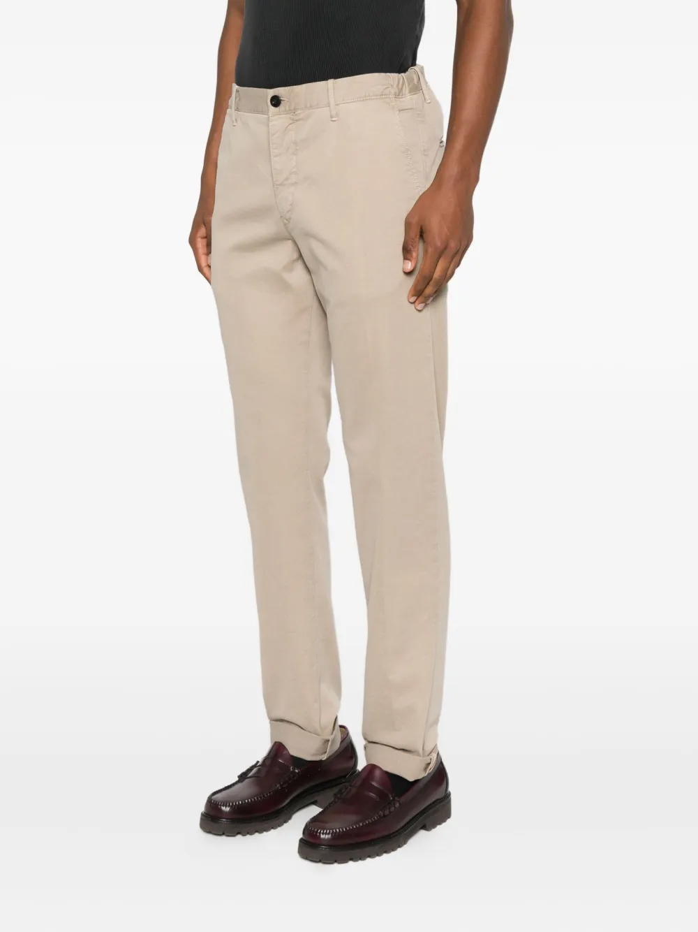 Slowear Elasticated Trousers In Neutral