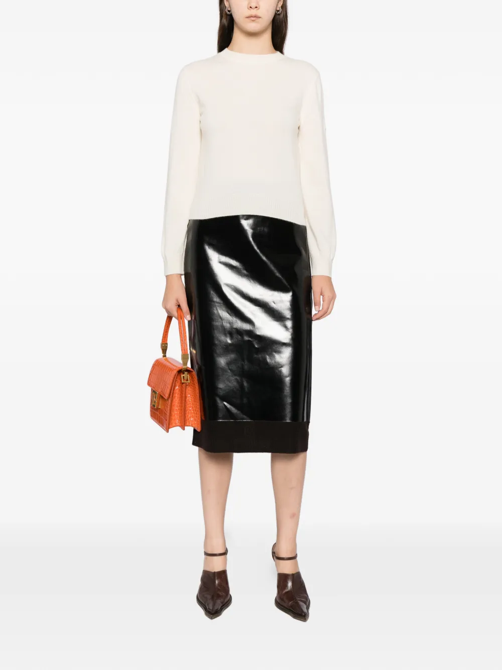  Balenciaga Round-neck Top - Neutrals 