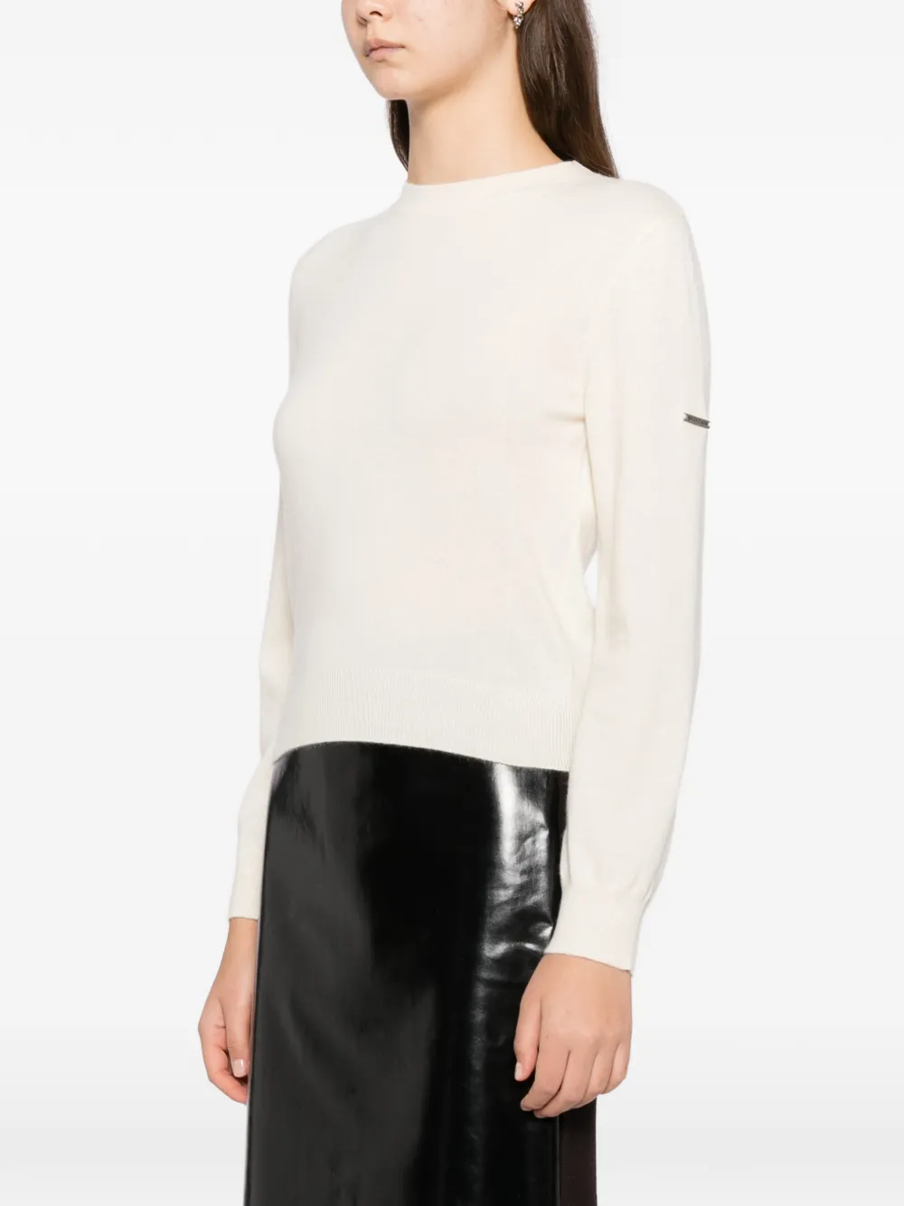  Balenciaga Round-neck Top - Neutrals 