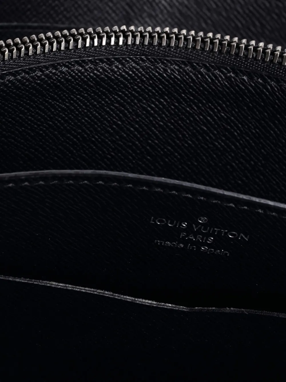 Pre-owned Louis Vuitton Zippy Wallet Monogram Eclipse Canvas Xl Small Wallets In Black