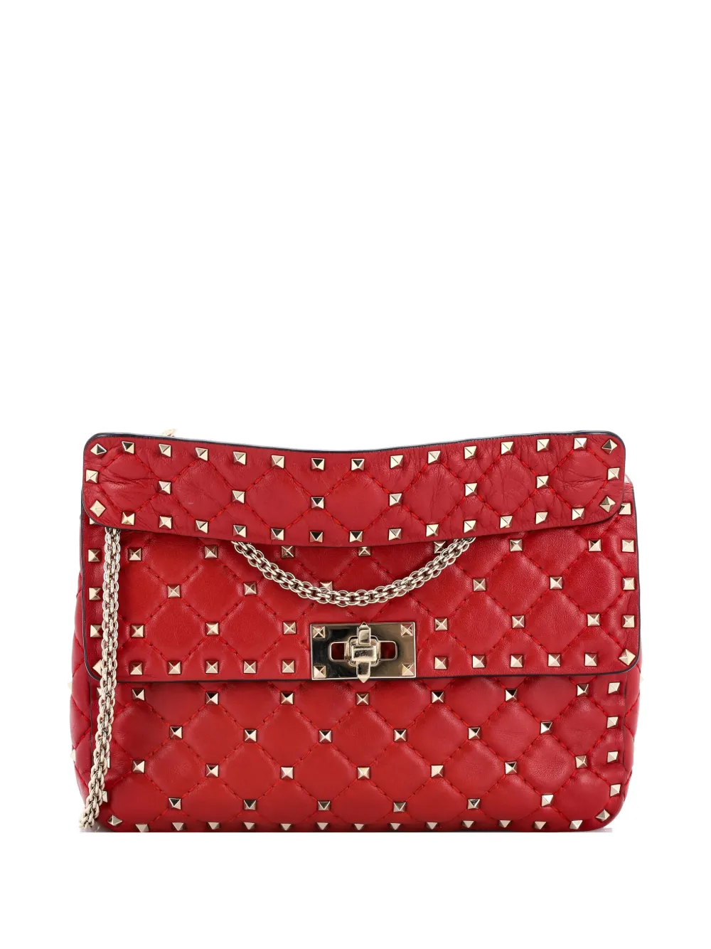 Valentino Garavani Pre-Owned Rockstud Spike Flap Bag Quilted Leather