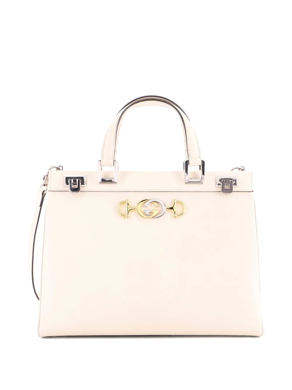 Gucci Pre-Owned Zumi Top Handle Bag Leather Medium satchel - ニュートラル Gucci Pre-Owned Zumi Top Handle Bag Leather Medium satchel - ニュートラル