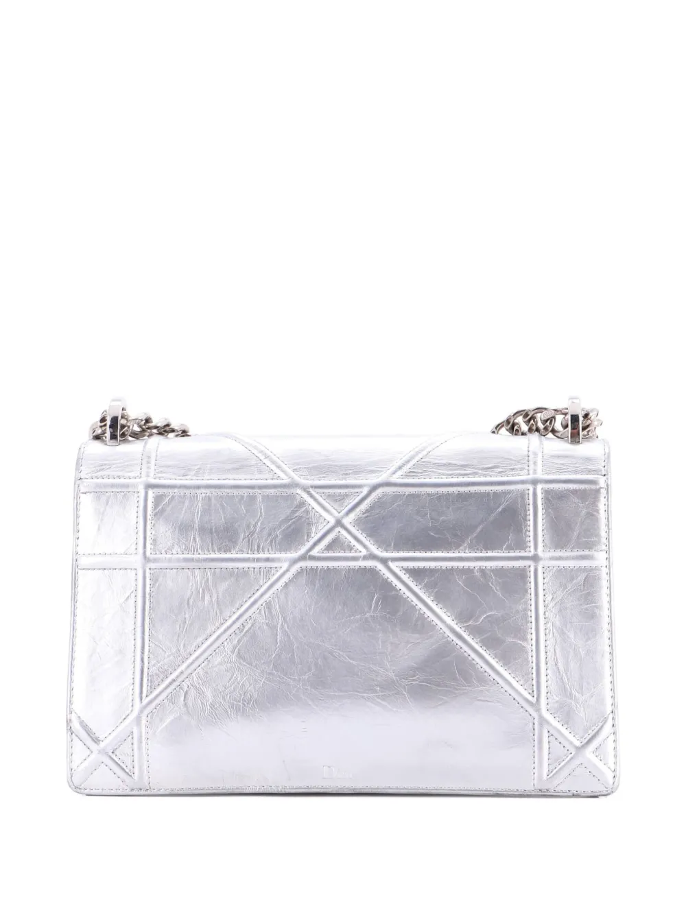 Diorama Clasp Flap Bag Crinkled Lambskin Medium Crossbody Bag