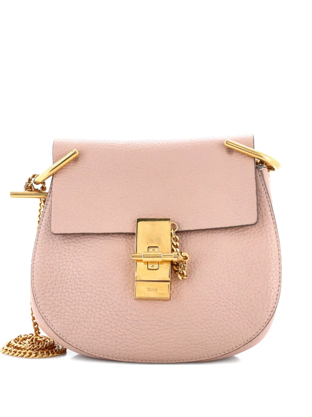 Chloé Pre-Owned Drew Leather Mini crossbody bag - Rosa