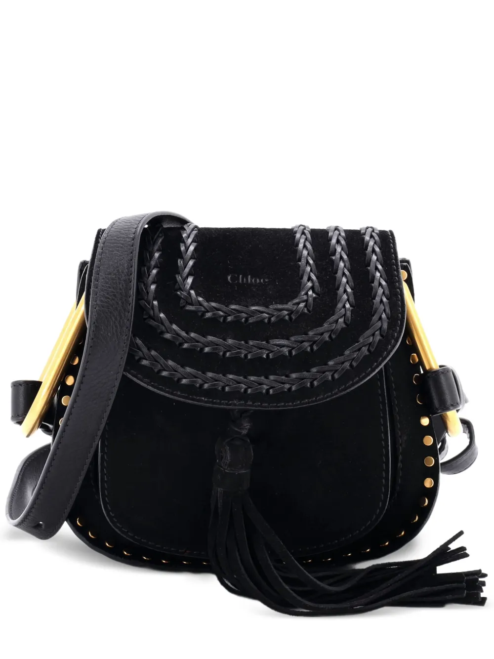 Chloé Pre-Owned Hudson Handbag Whipstitch Leather Mini crossbody bag -