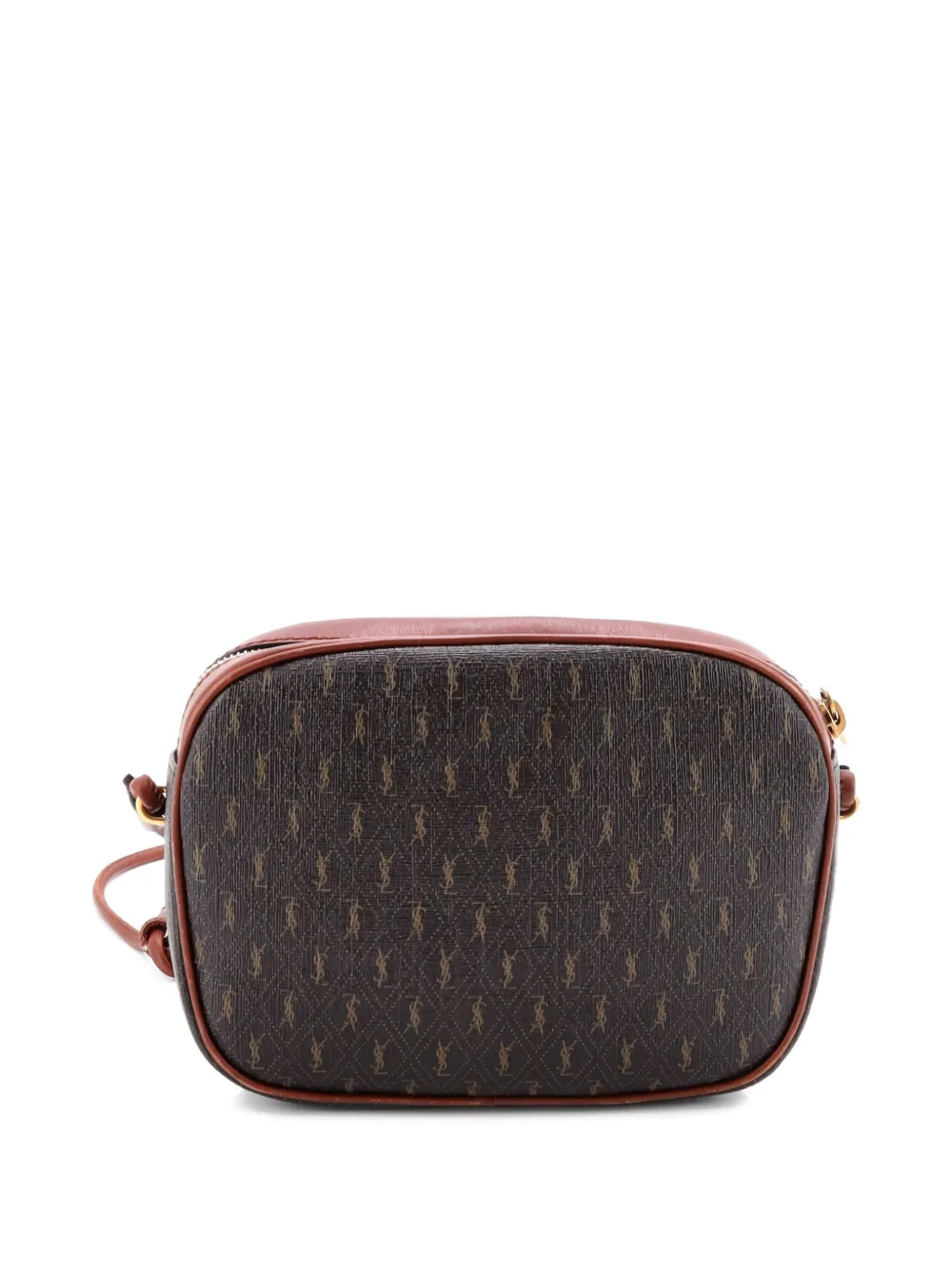 Saint Laurent Pre-Owned Le Monogramme Monogram All Over Coated Canvas and Leather Small crossbody bag - Marrone