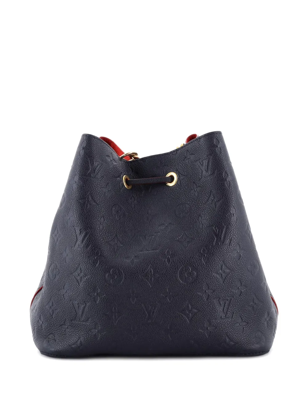 LOUIS VUITTON Pre-owned Neonoe Handbag Monogram Empreinte Leather Mm Bucket Bag In Blue