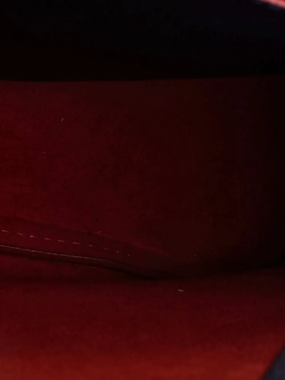 LOUIS VUITTON Pre-owned Neonoe Handbag Monogram Empreinte Leather Mm Bucket Bag In Blue