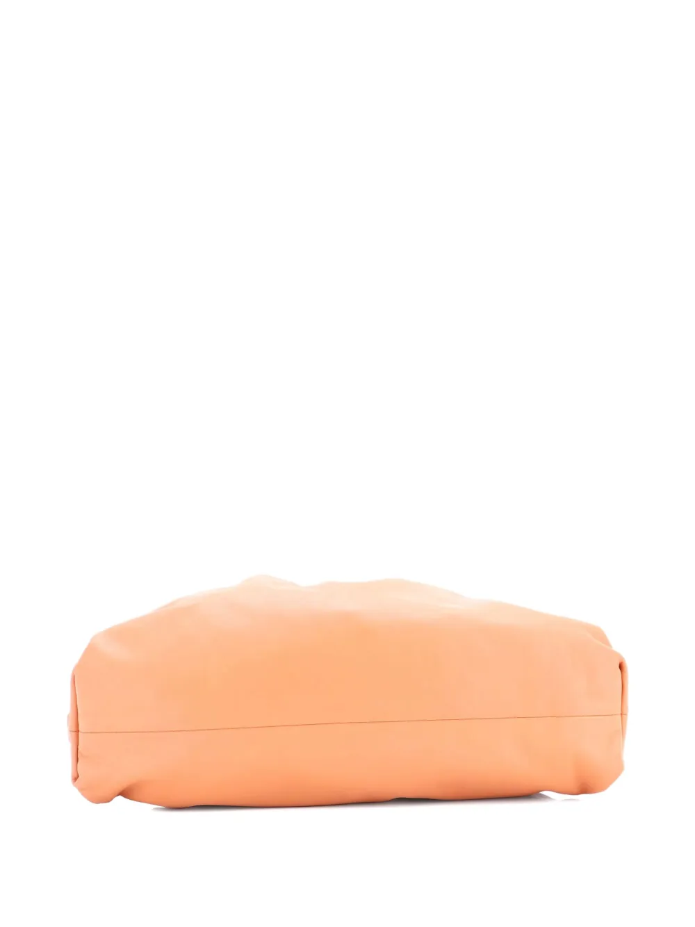 Pre-owned Bottega Veneta The Pouch Leather Teen Clutch Bag In Neutral