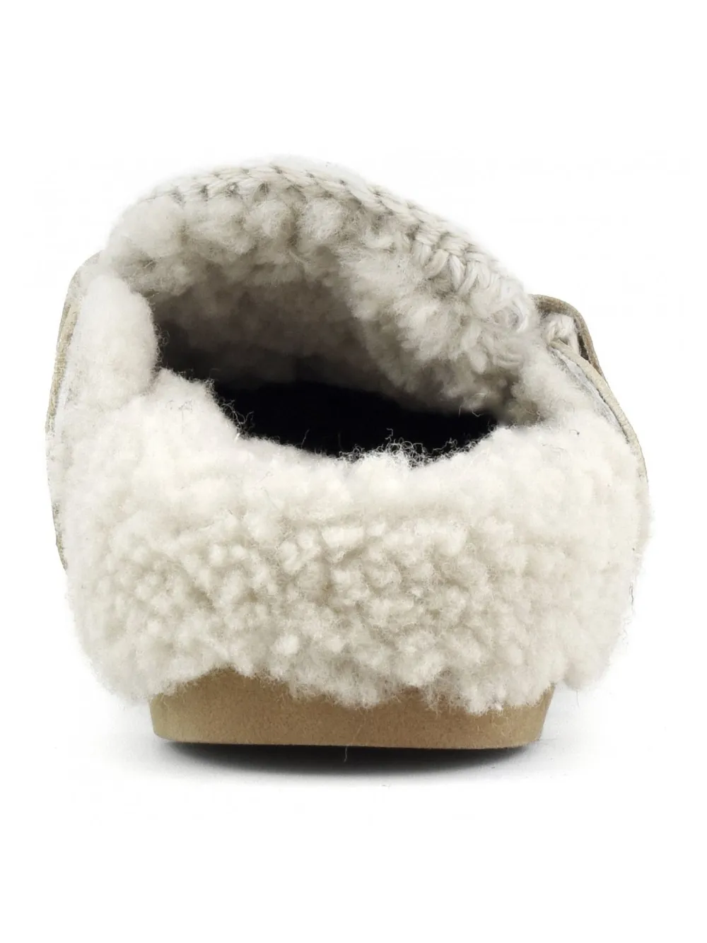 Mou Winter Bio Slipper-mule In White Leather In White