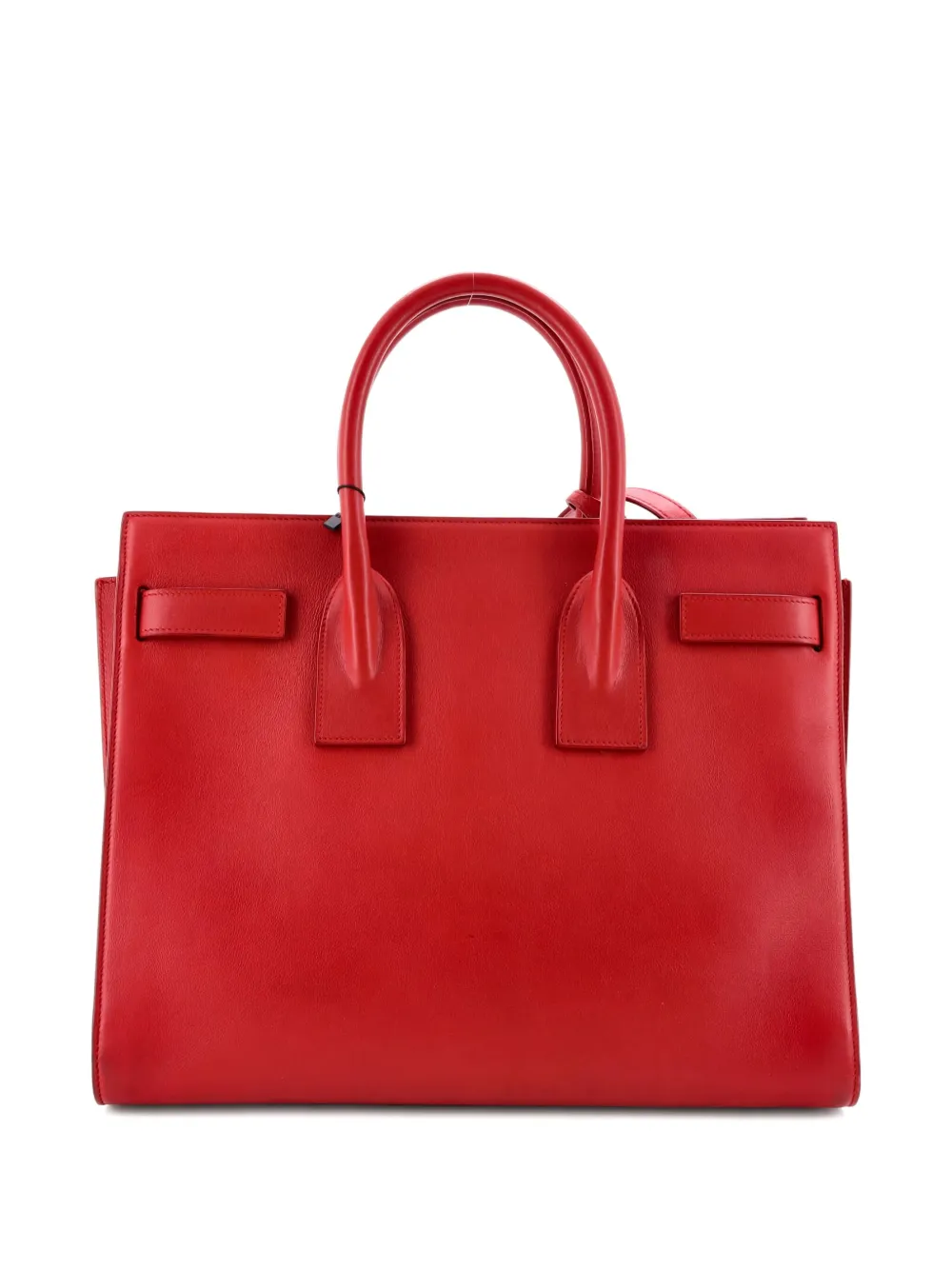 Pre-owned Saint Laurent Sac De Jour Bag Leather Small Satchel In Red