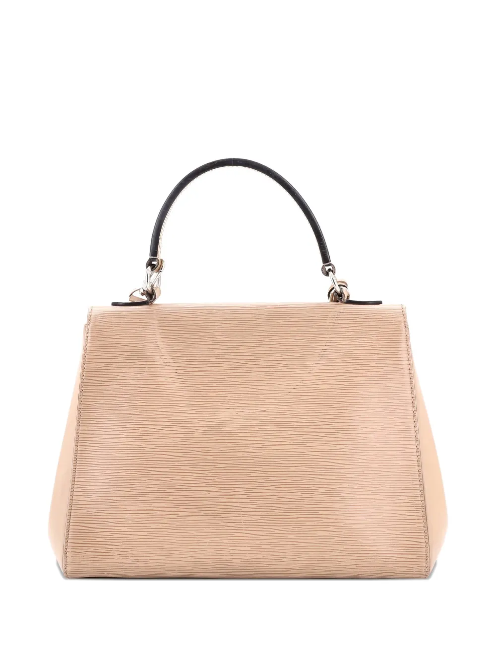 Pre-owned Louis Vuitton Cluny Top Handle Bag Epi Leather Mm Satchel In Neutral
