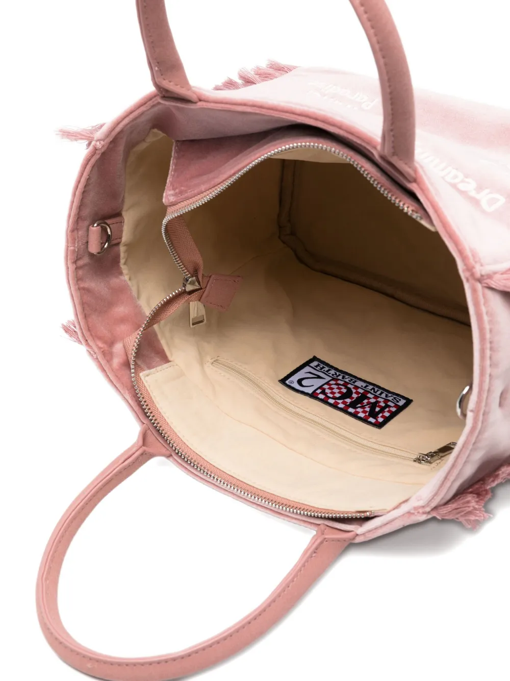 MC2 Saint Barth Colette shopper met franje Roze