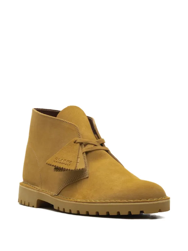 boots deals clarks desert boots mens yellow