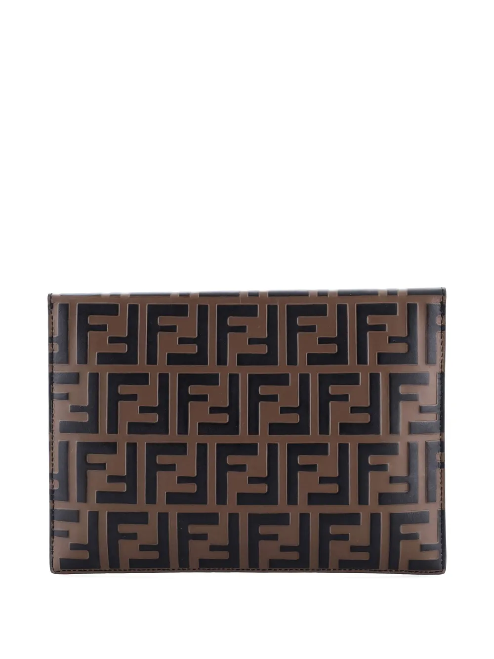 Fendi Pre-Owned F is Fendi Envelope Flat Pouch Zucca Embossed Leather Large clutch bag | Pre-Owned | Image 2