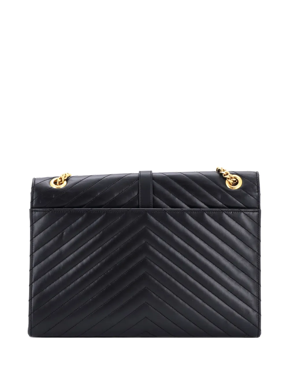 Saint Laurent Pre-Owned monogram-chevron leather shoulder bag | Image 2