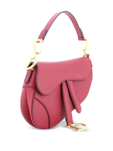 Christian Dior Pre-Owned Saddle Handbag Leather Mini shoulder bag