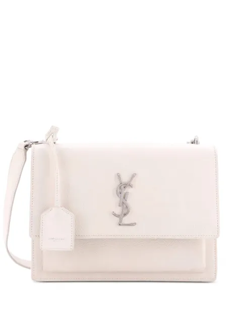 Saint Laurent Pre-Owned Sunset Satchel Leather Medium crossbody bag