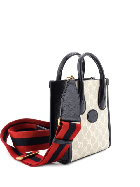 Gucci Pre-Owned Ophidia Interlocking G Patch GG Coated Canvas Mini tote bag