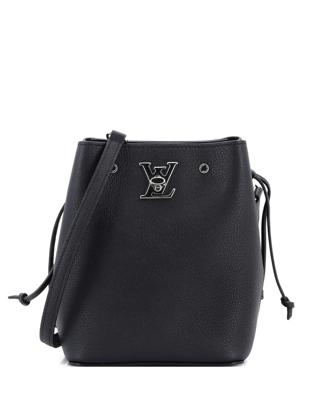 Louis Vuitton Pre-Owned Lockme Leather Nano bucket bag - ブラック