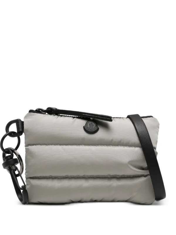 MONCLER メッセンジャーバッグ グレー Moncler Caradoc キルティング カードケース | グレー | FARFETCH JP