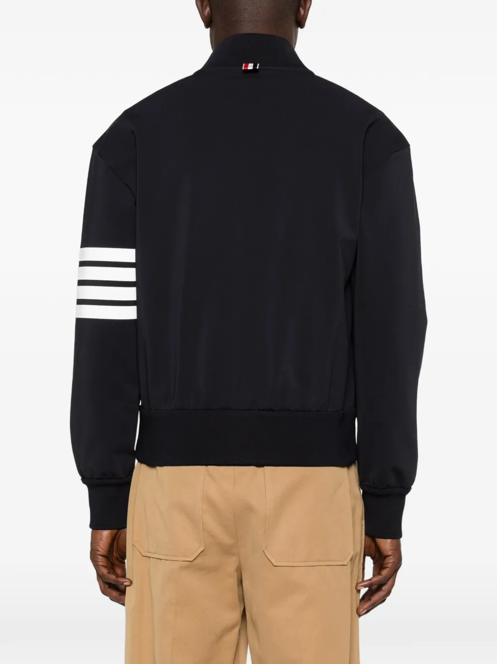 Thom Browne 4-Bar reflecterend bomberjack Blauw