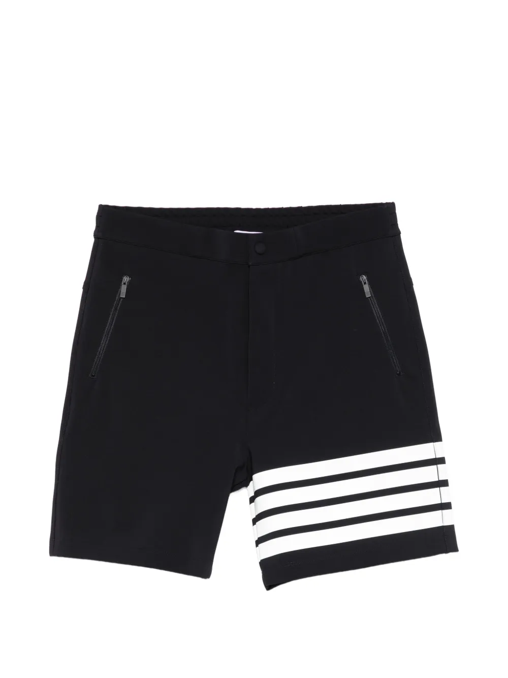 Thom Browne zip striped shorts - Nero
