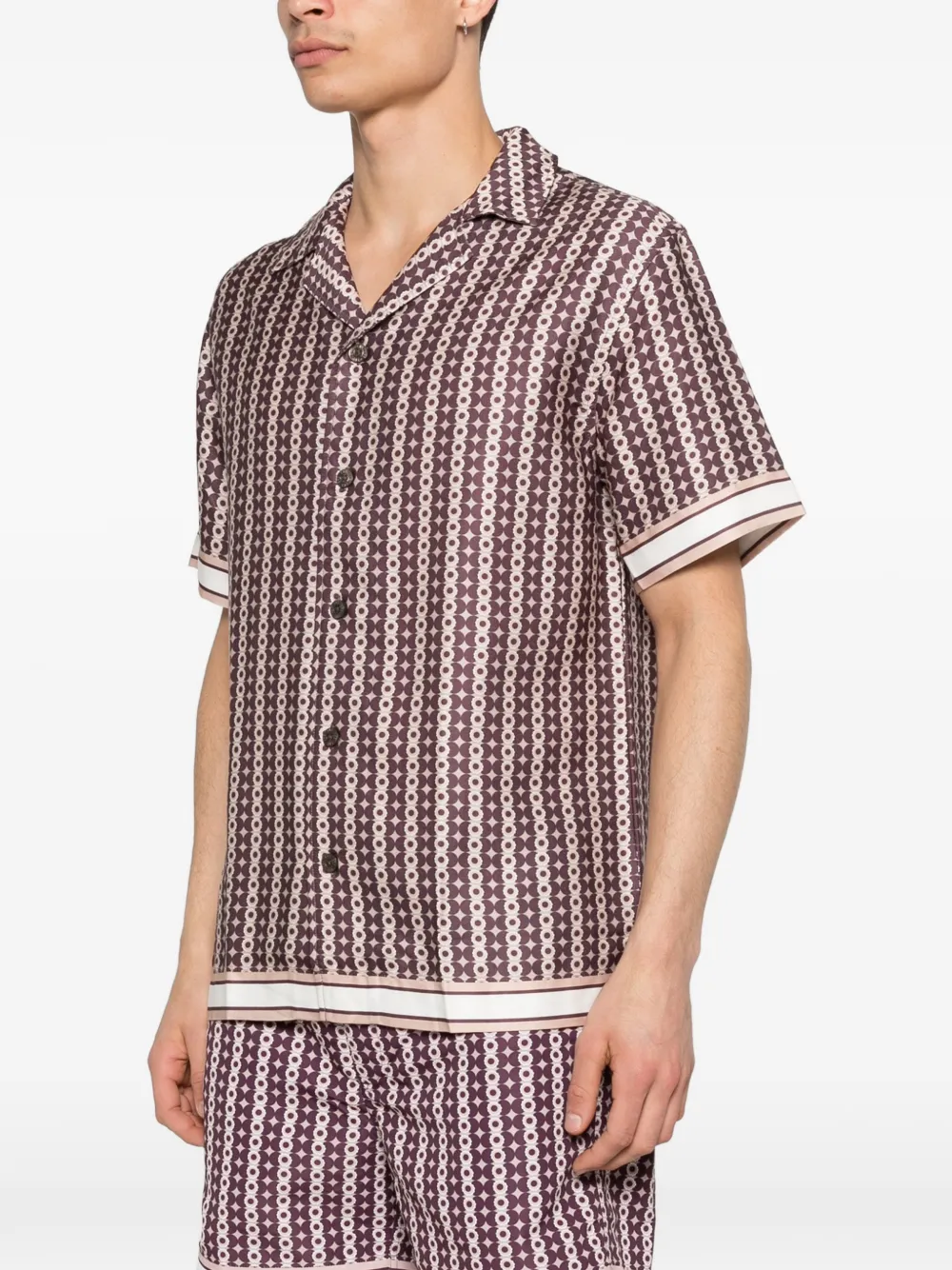  Ché Pressoa Printed Shirt - Pink 