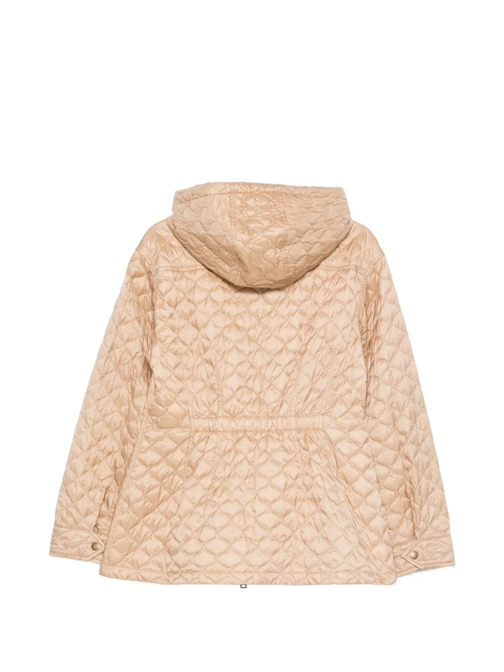 Moncler Arum gewatteerd jack met capuchon Beige