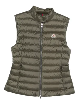 Moncler Hera フーデッド ダウンベスト | シルバートーン | FARFETCH JP