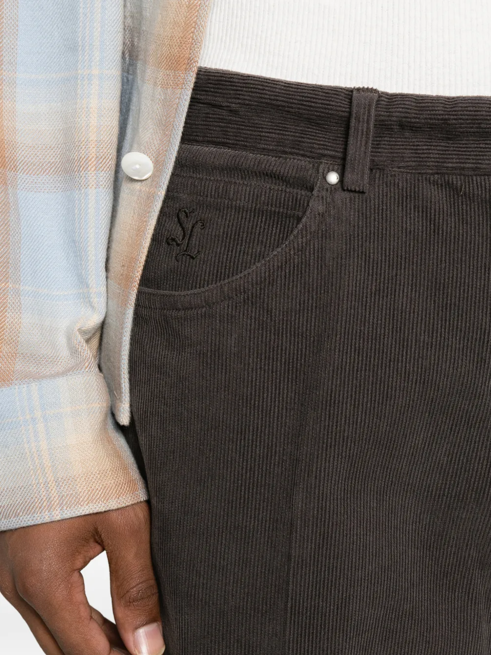 Second Layer El Valluco ribfluwelen broek Bruin