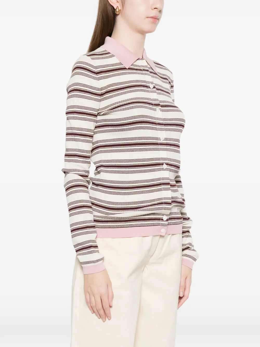 Moncler Gestreept shirt Beige