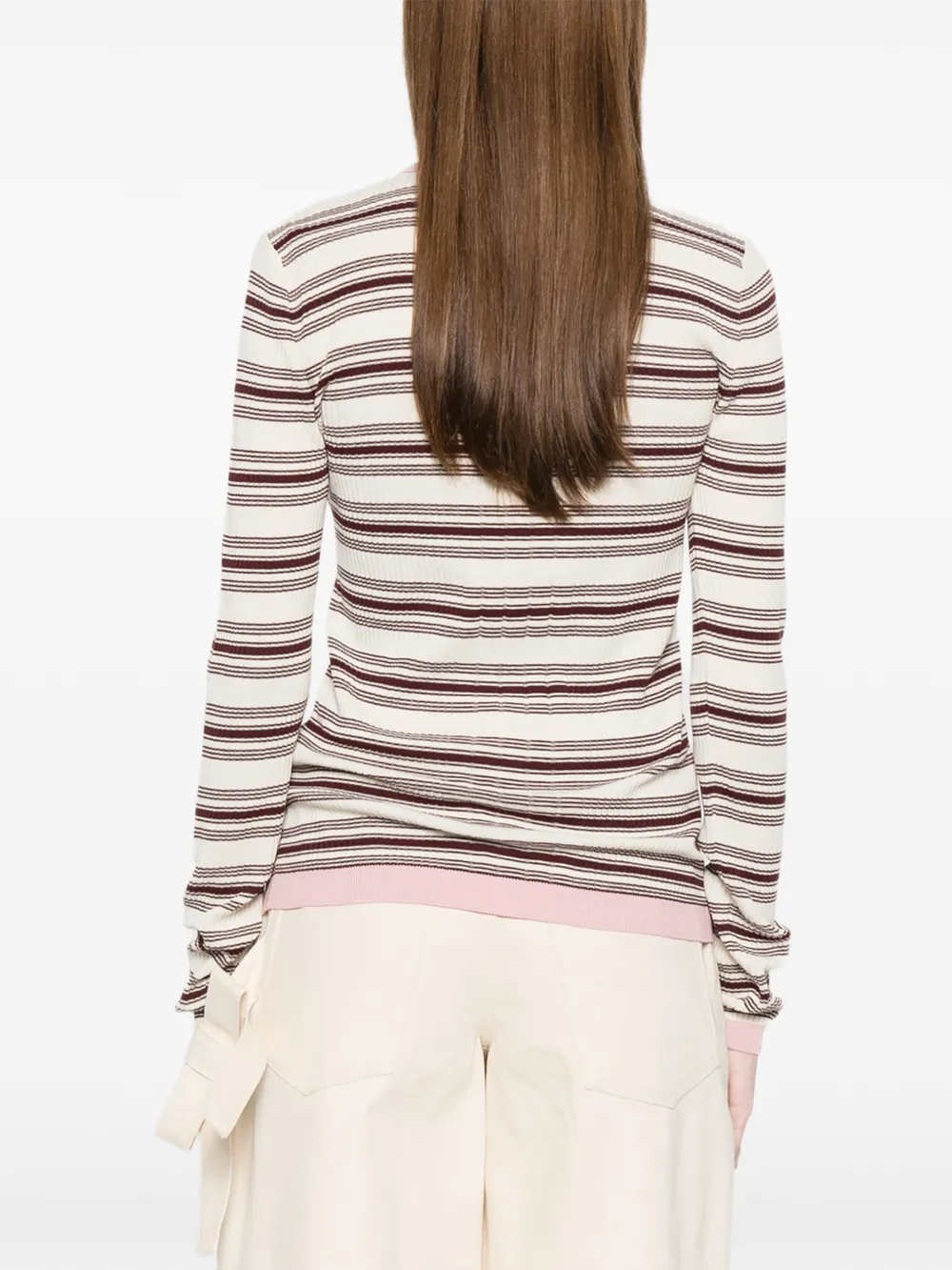 Moncler Gestreept shirt Beige