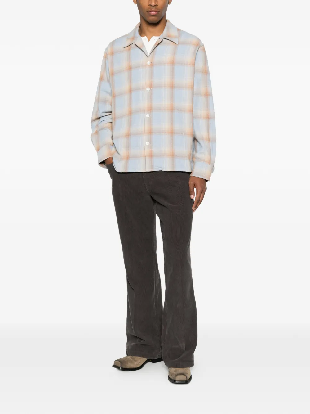  Second/layer Camicia Logan A Quadri - Blu 