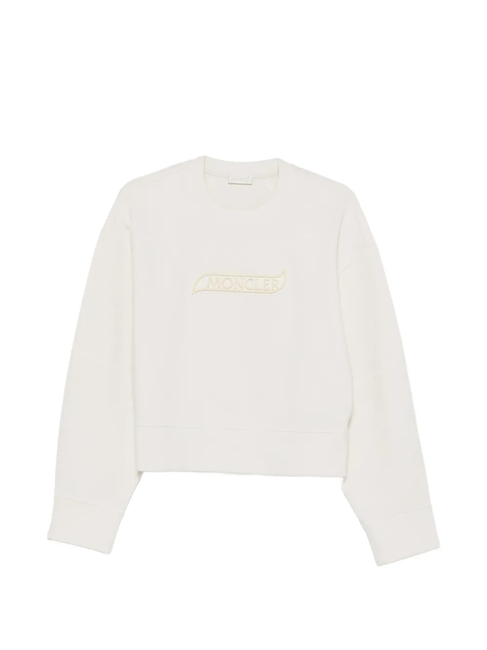 MONCLER Sweatshirt mit Logo-Patch - Nude