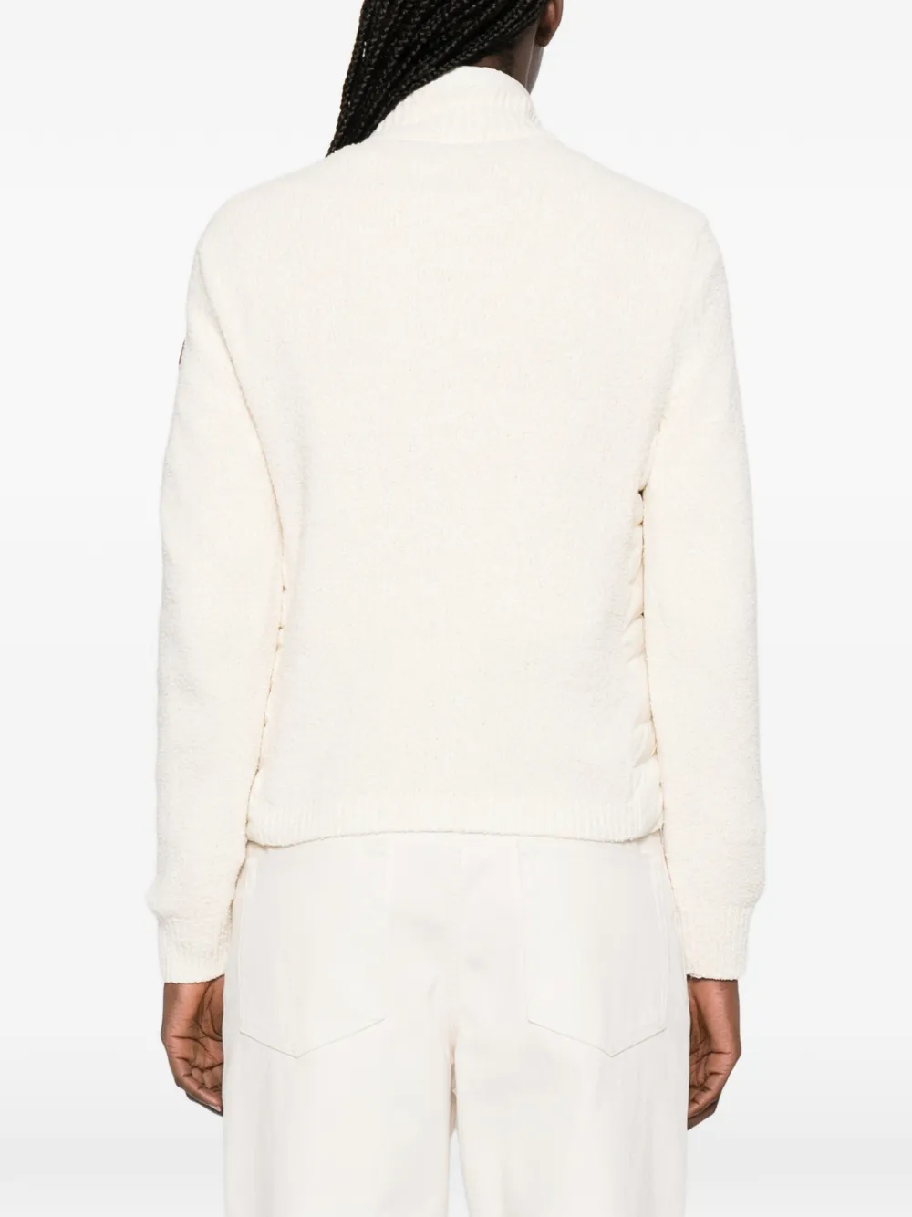 high-neck zip-up puffer jacket