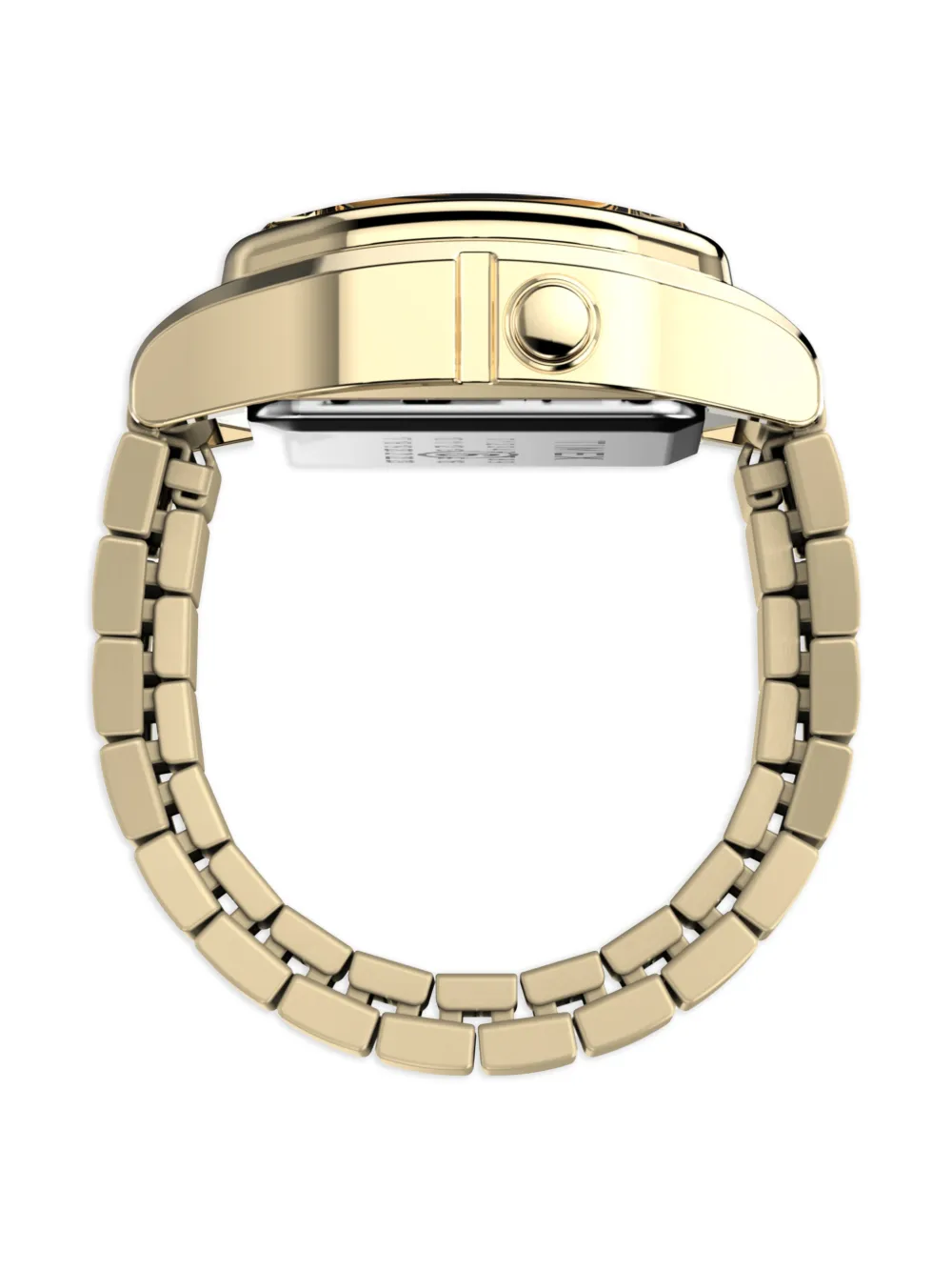 Timex X Mm6 Gold-tone 25mm Ring Watch In Gold
