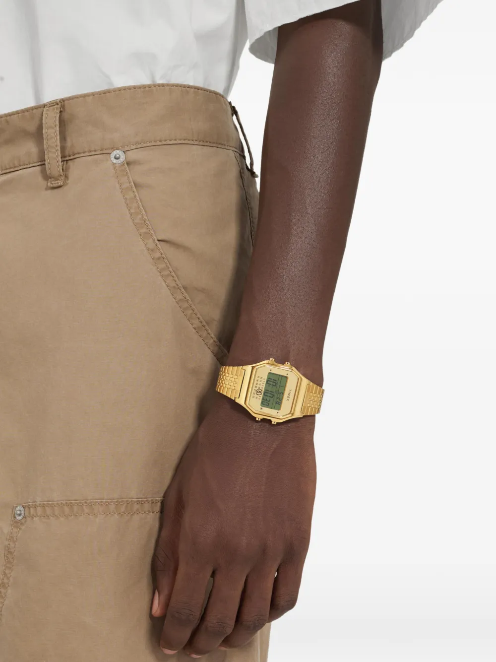 Timex X Mm6 Gold-tone 36mm In Gold