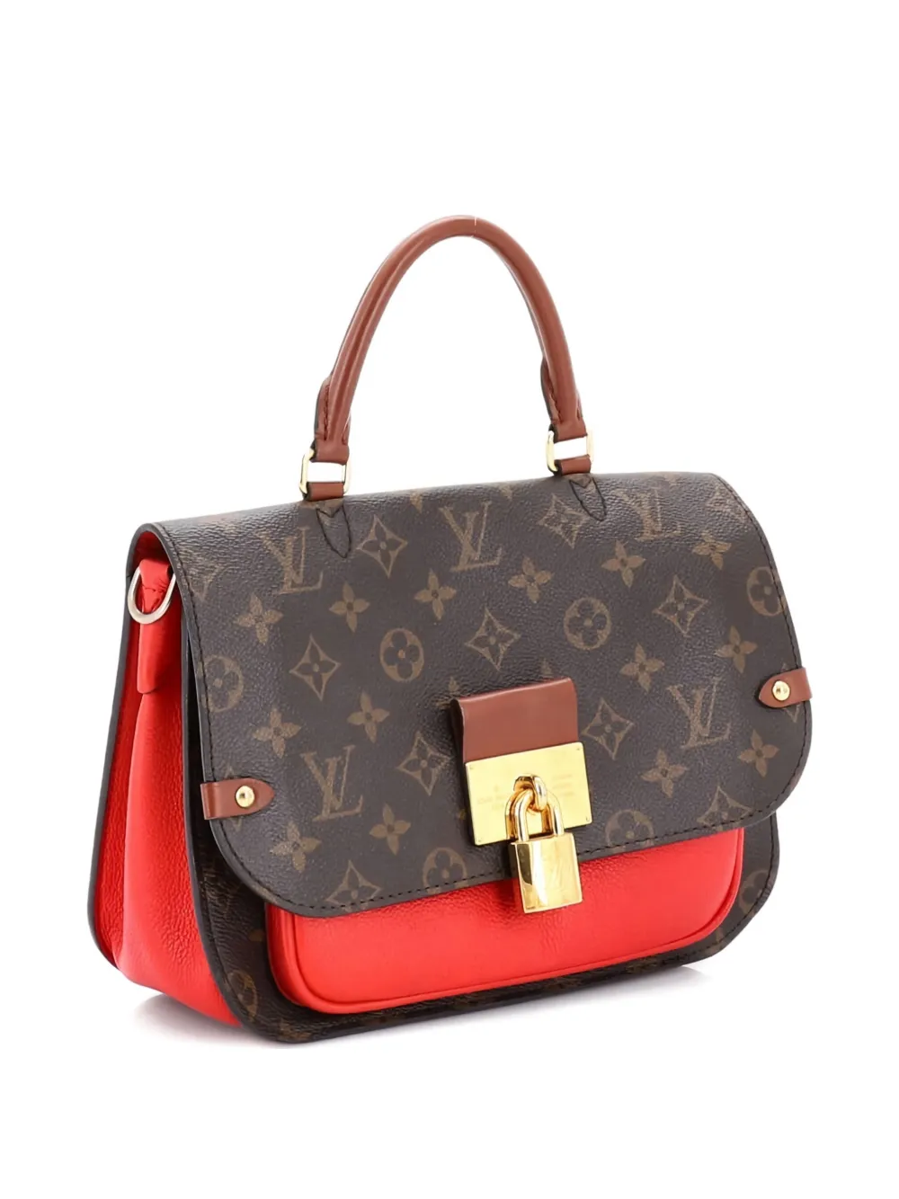 Louis Vuitton Pre-Owned Vaugirard Handbag Monogram Canvas with Leather satchel - Rosso