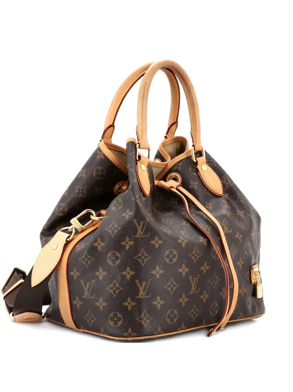 Pre-owned Louis Vuitton Neo Shoulder Bag Monogram Canvas Satchel In Brown