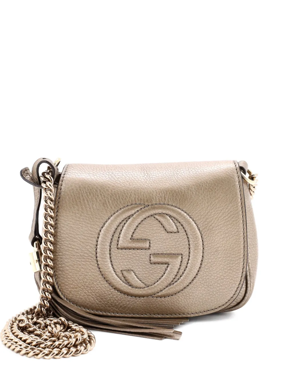 Gucci Pre-Owned Soho Chain Leather Small crossbody bag - ニュートラル Gucci Pre-Owned Soho Chain Leather Small crossbody bag - ニュートラル