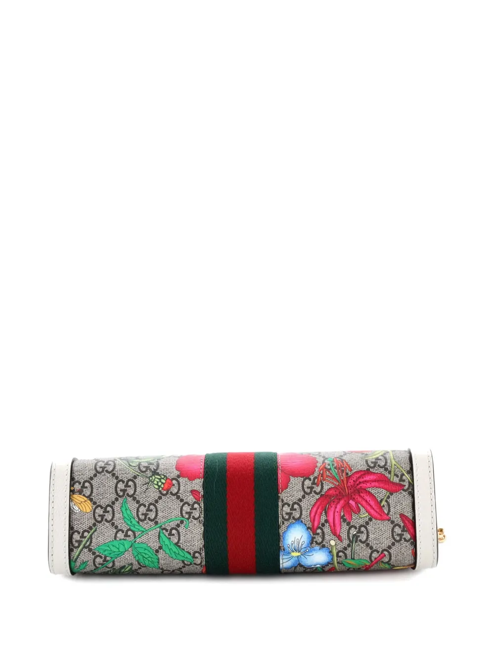 Ophidia Chain Shoulder Bag Flora Gg Coated Canvas Small Crossbody Bag
