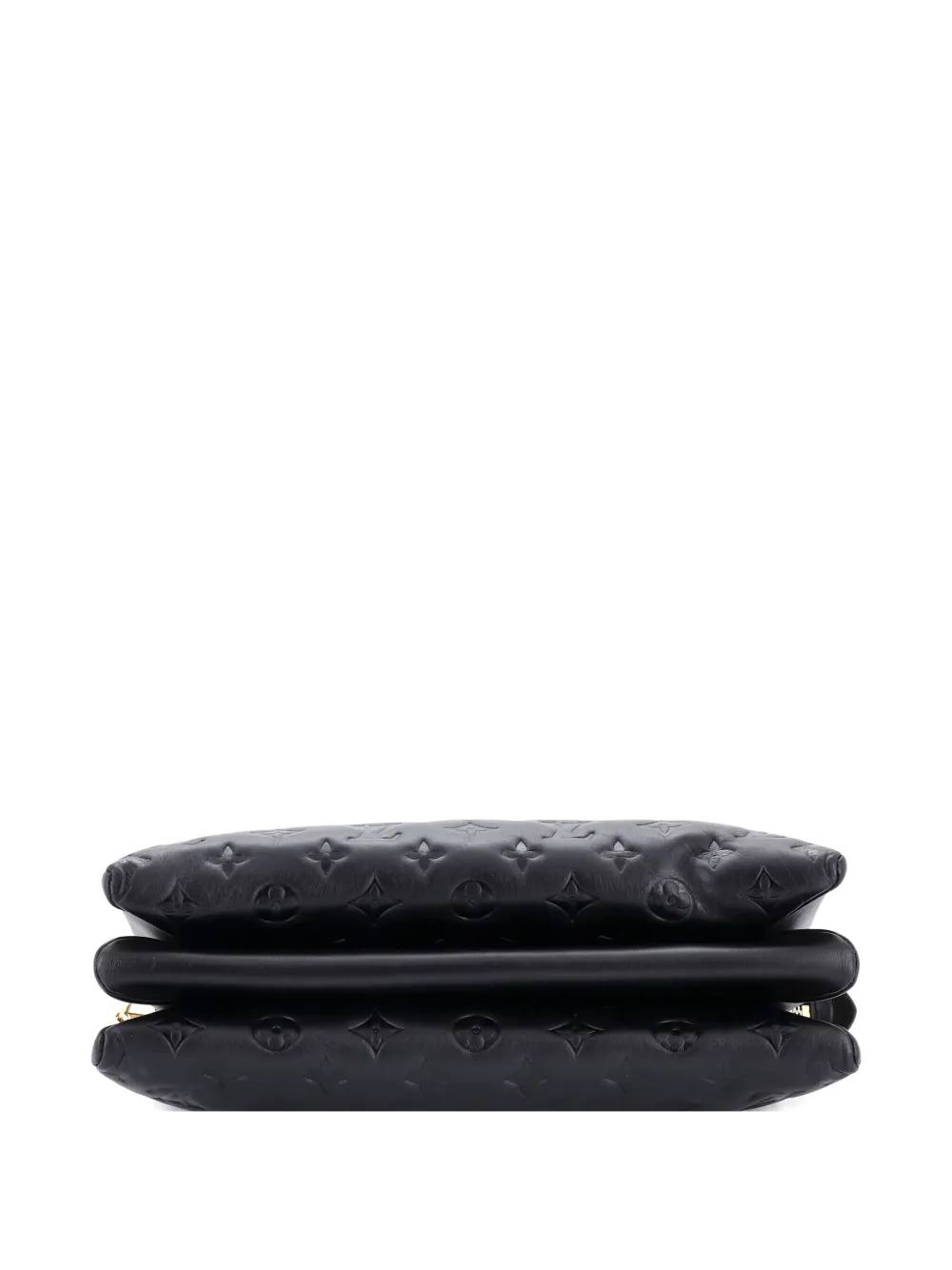 Pre-owned Louis Vuitton Coussin Bag Monogram Embossed Lambskin Mm Crossbody Bag In Black