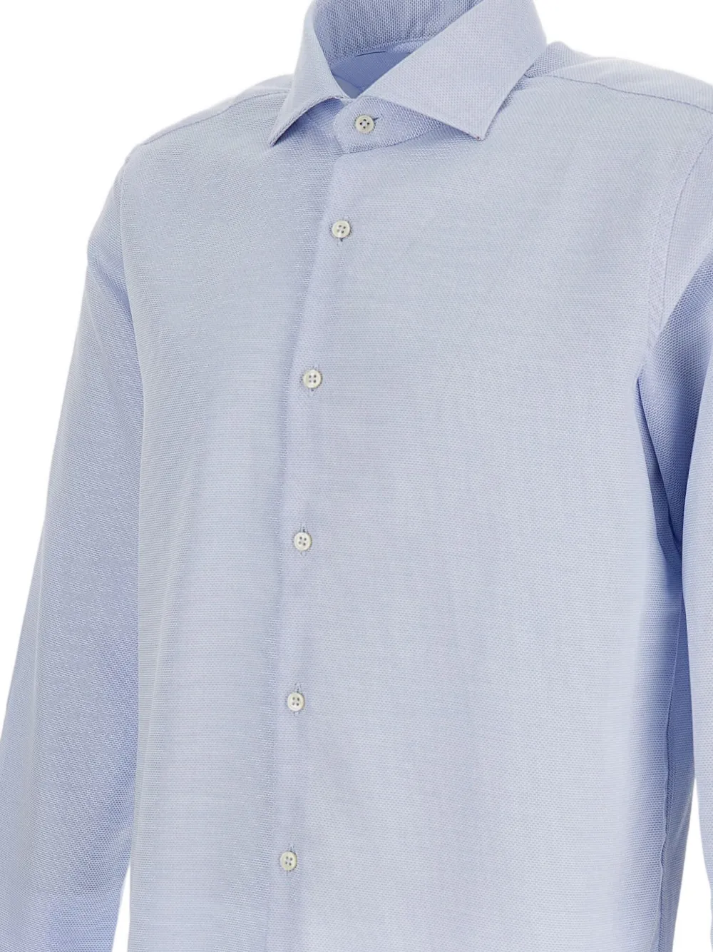 Button-Fastening Long-Sleeve Shirt