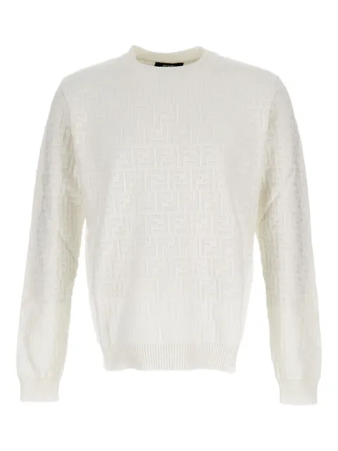 FENDI crew-neck ribbed sweater