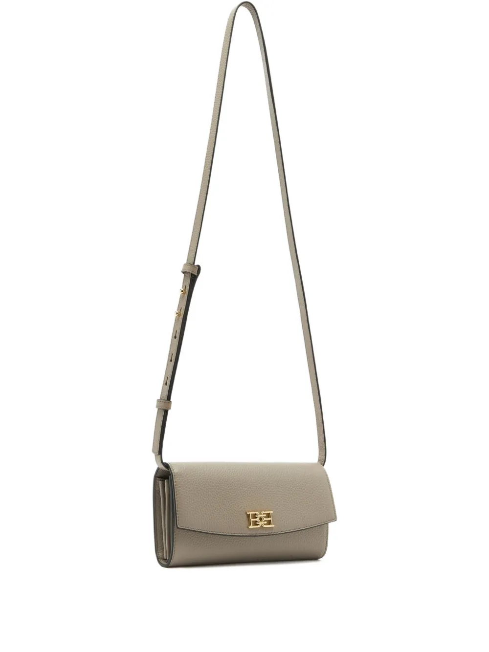 Bally Grained Leather Wallet In Gray