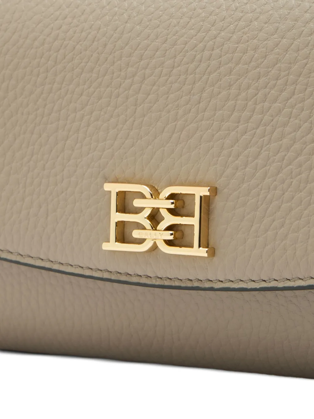 Bally Grained Leather Wallet In Gray